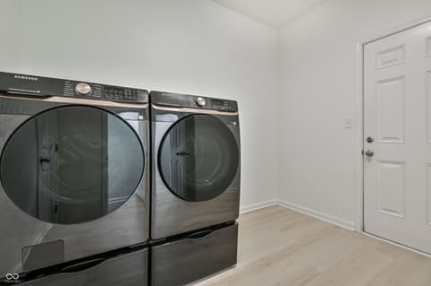 Laundry room at 5466 Maywood Drive, Whitestown, IN