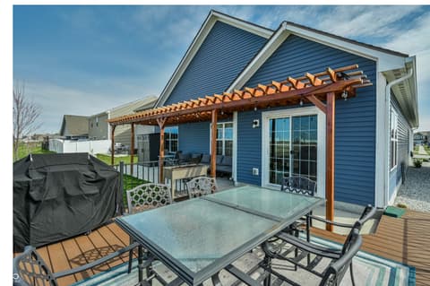 Outdoor living area at 5466 Maywood Drive, Whitestown, IN