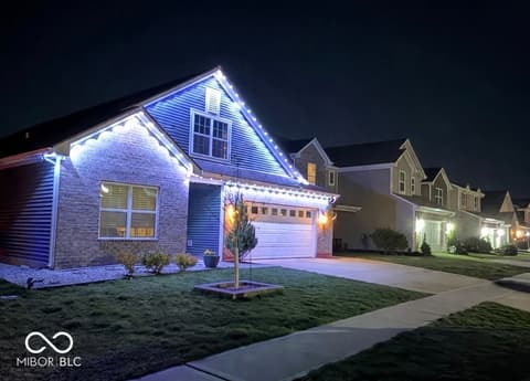 Front exterior at 5466 Maywood Drive, Whitestown, IN