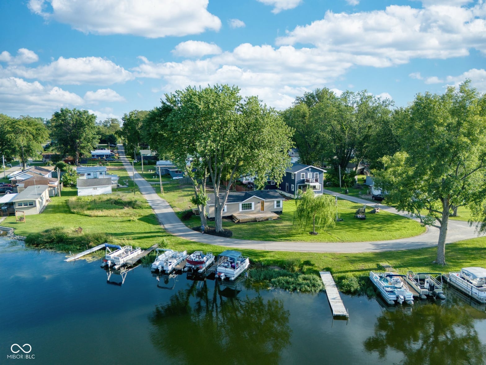 Aerial view at 650 S Wildwood Drive, Cromwell, IN