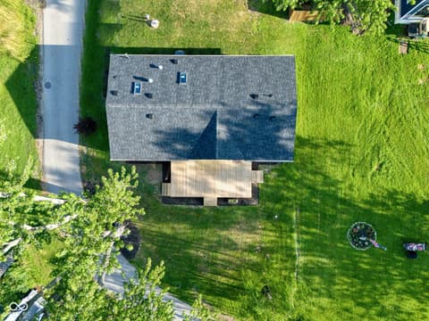 Aerial view at 650 S Wildwood Drive, Cromwell, IN
