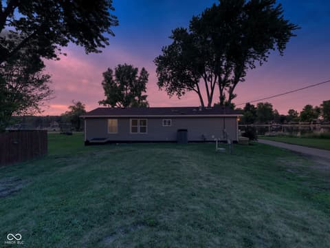 Backyard at 650 S Wildwood Drive, Cromwell, IN