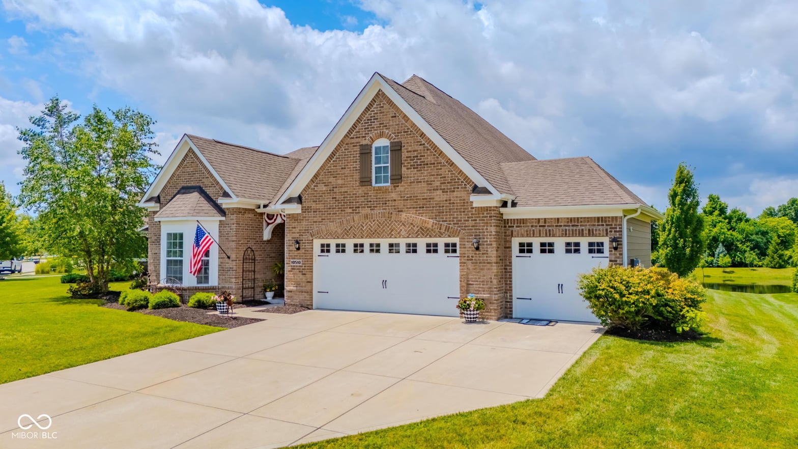Front exterior at 10510 Fox Hunt Road, Fishers, IN