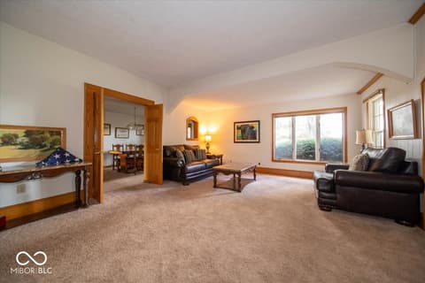 Living room at 7147 S County RD 130 Road W, Frankfort, IN