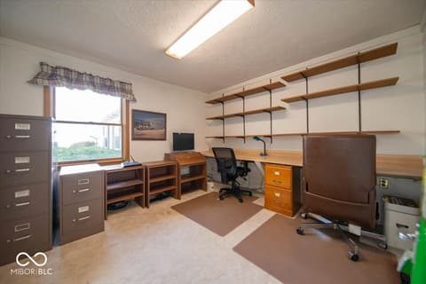 Home office at 7147 S County RD 130 Road W, Frankfort, IN