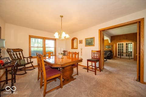 Dining room at 7147 S County RD 130 Road W, Frankfort, IN