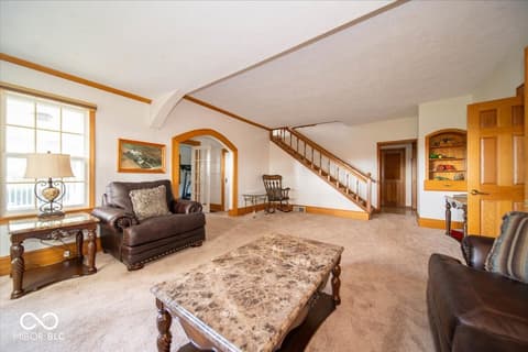 Living room at 7147 S County RD 130 Road W, Frankfort, IN