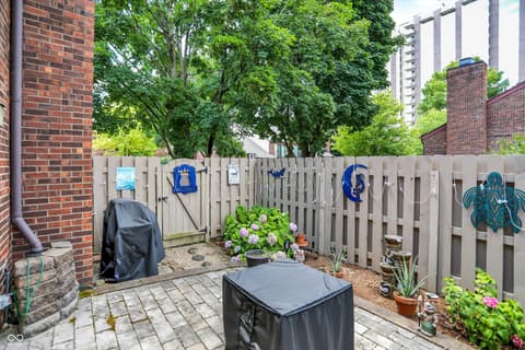 Outdoor living area at 324 E 7th Street, Indianapolis, IN