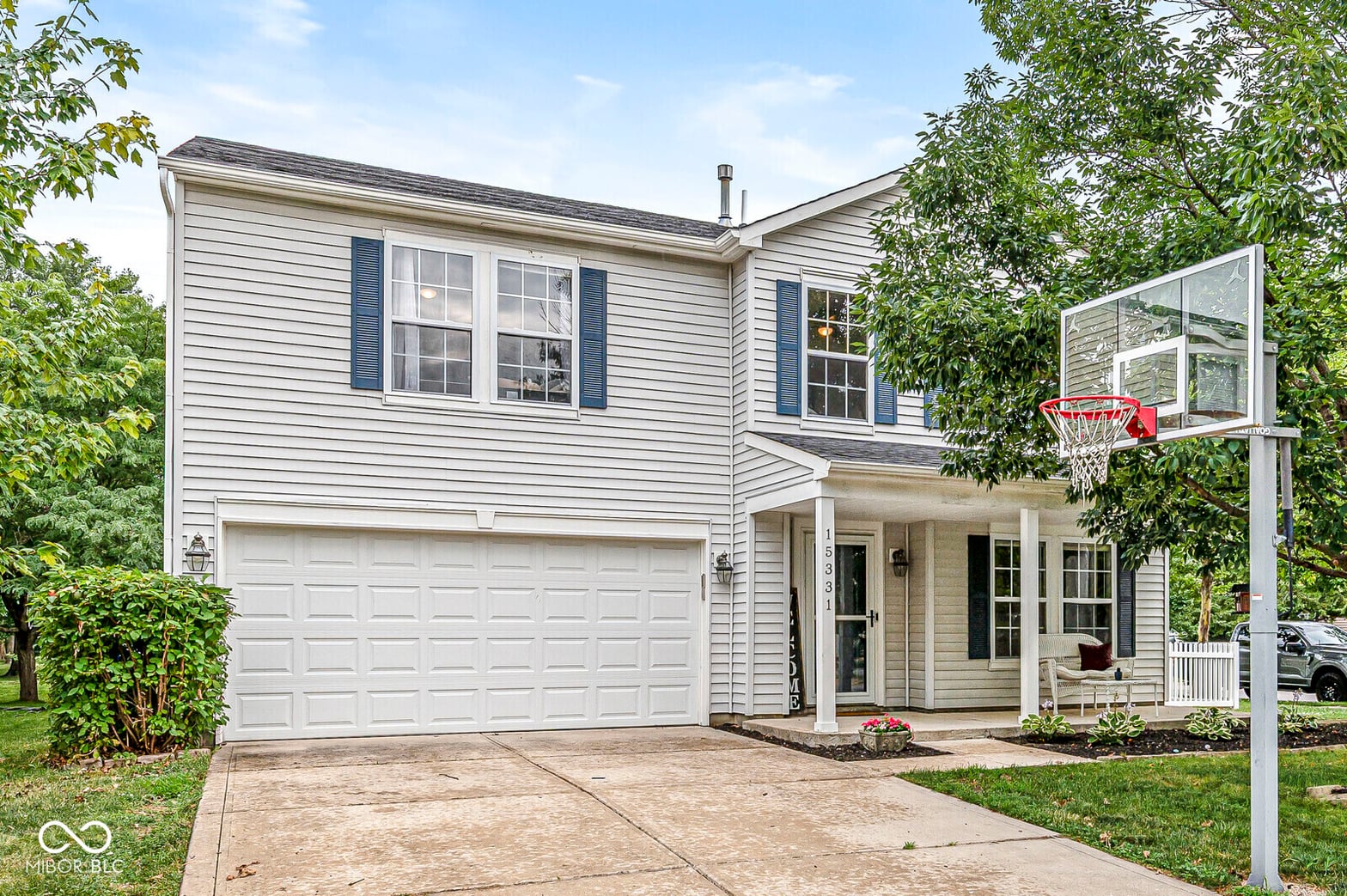 Front exterior at 15331 Clear Street, Noblesville, IN