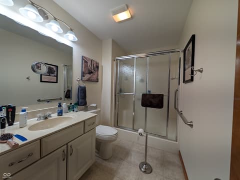 Bathroom at 230 Blue Ribbon Court, Rushville, IN