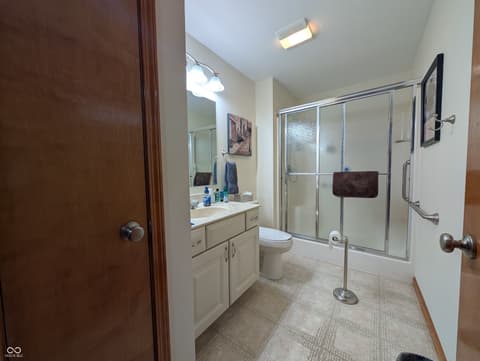 Bathroom at 230 Blue Ribbon Court, Rushville, IN