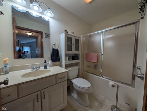 Bathroom at 230 Blue Ribbon Court, Rushville, IN