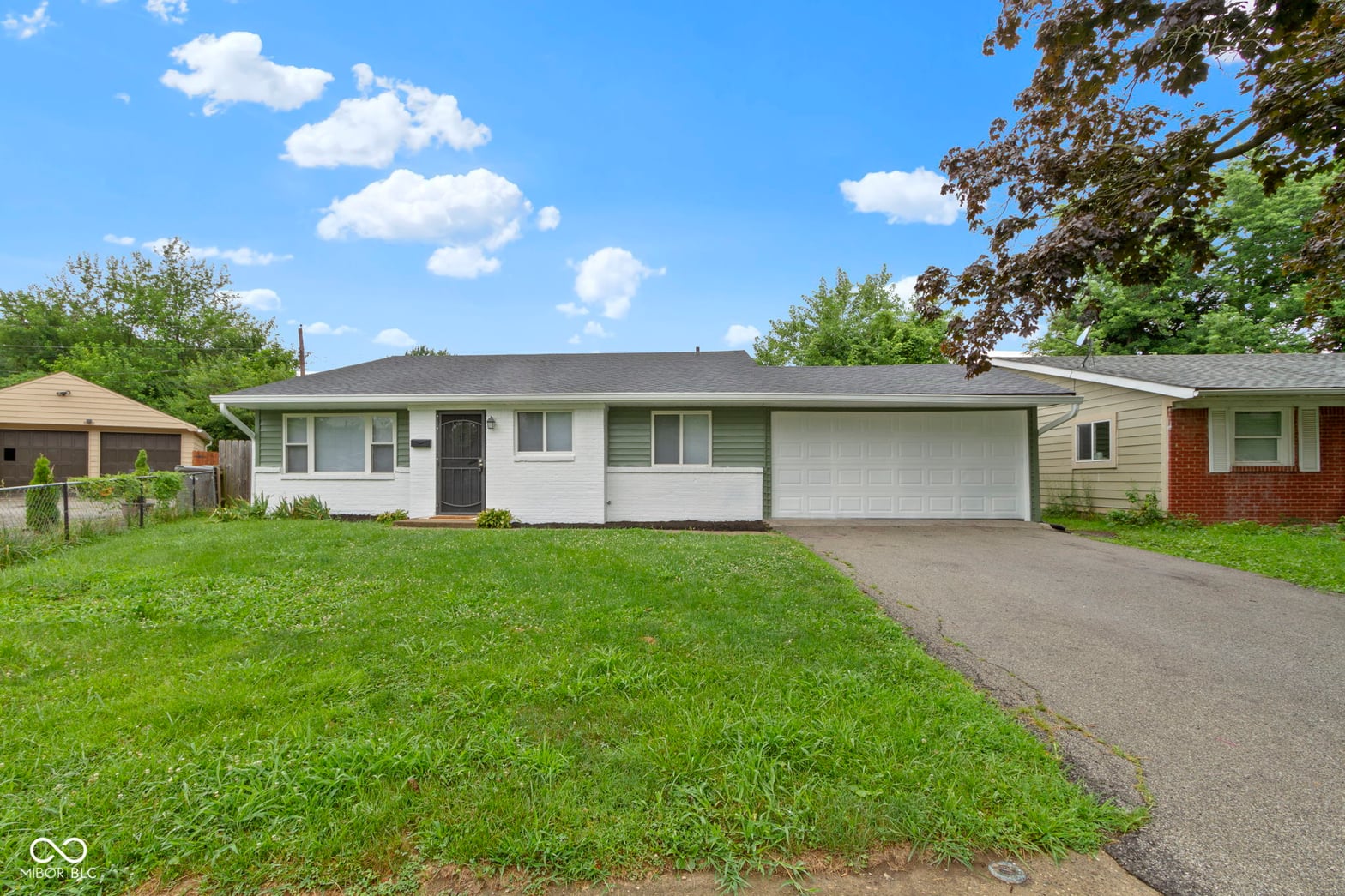 Front exterior at 4126 Flamingo West Drive, Indianapolis, IN