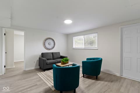 Living room at 4126 Flamingo West Drive, Indianapolis, IN