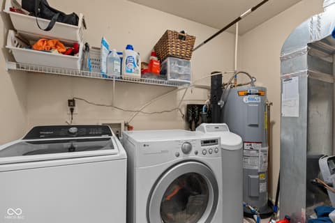 Laundry room at 2369 Orchard Creek Drive, Columbus, IN