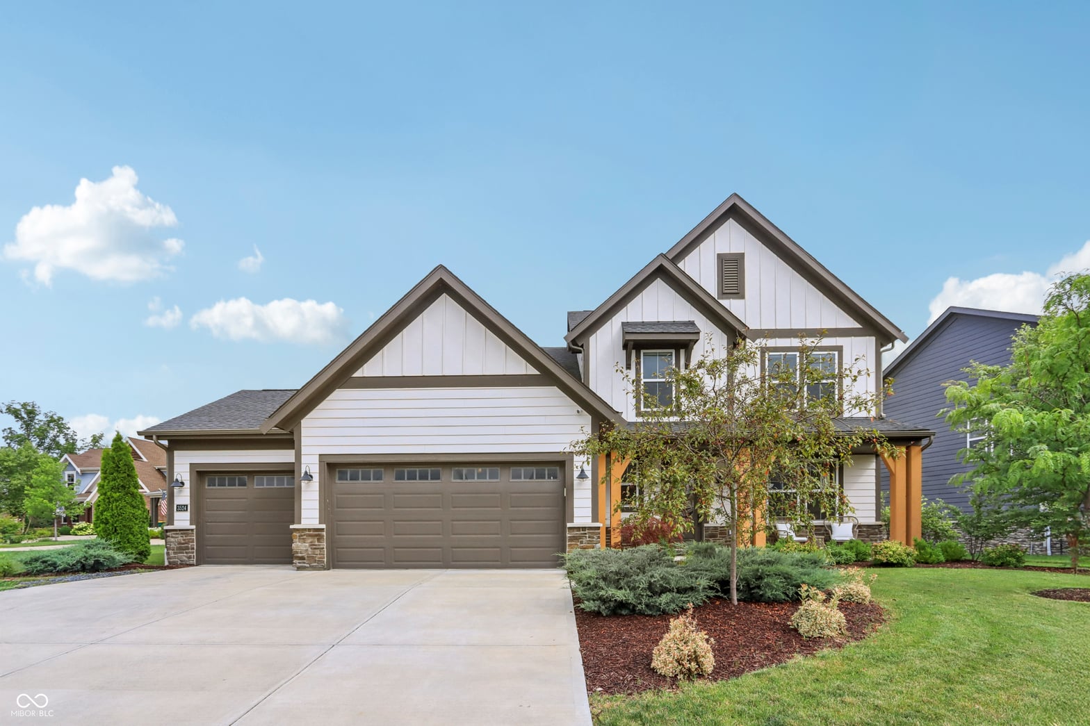 Front exterior at 3524 Snowdon Drive, Westfield, IN
