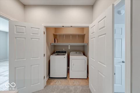 Laundry room at 15555 Portland Drive, Westfield, IN