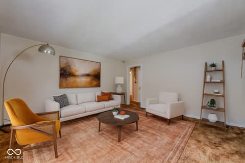 Living room at 2047 N Bosart Avenue, Indianapolis, IN