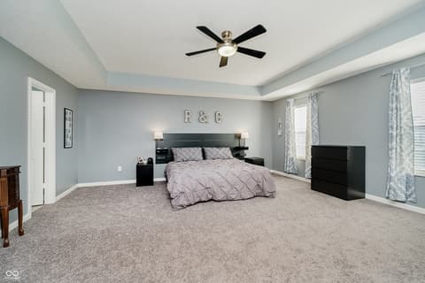 Primary bedroom at 1060 Frogs Leap, Cicero, IN