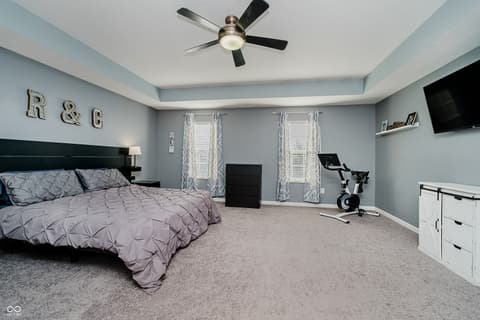 Primary bedroom at 1060 Frogs Leap, Cicero, IN