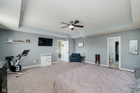 Primary bedroom at 1060 Frogs Leap, Cicero, IN