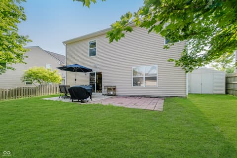 Backyard at 1060 Frogs Leap, Cicero, IN