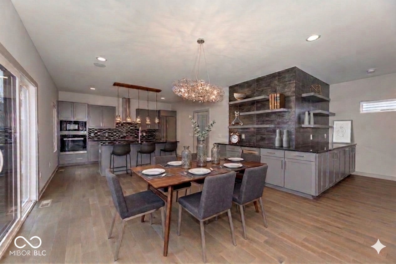 Stunning open-concept kitchen with luxury finishes throughout.