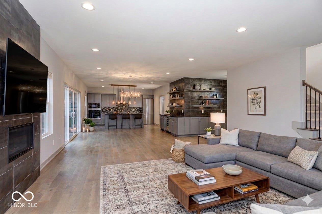 Stunning open-concept living with modern finishes throughout.