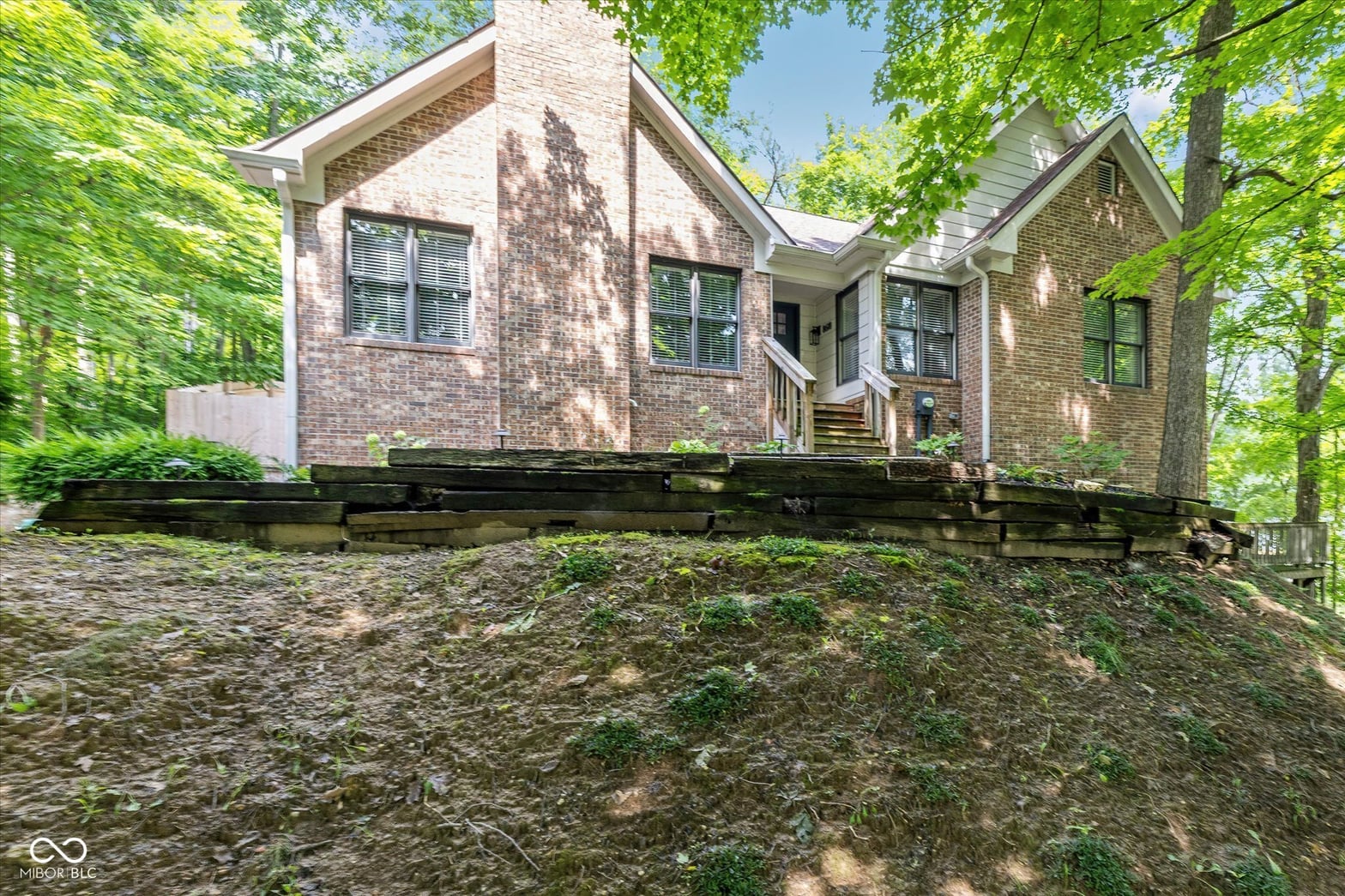 Front exterior at 8618 Log Run Drive S, Indianapolis, IN