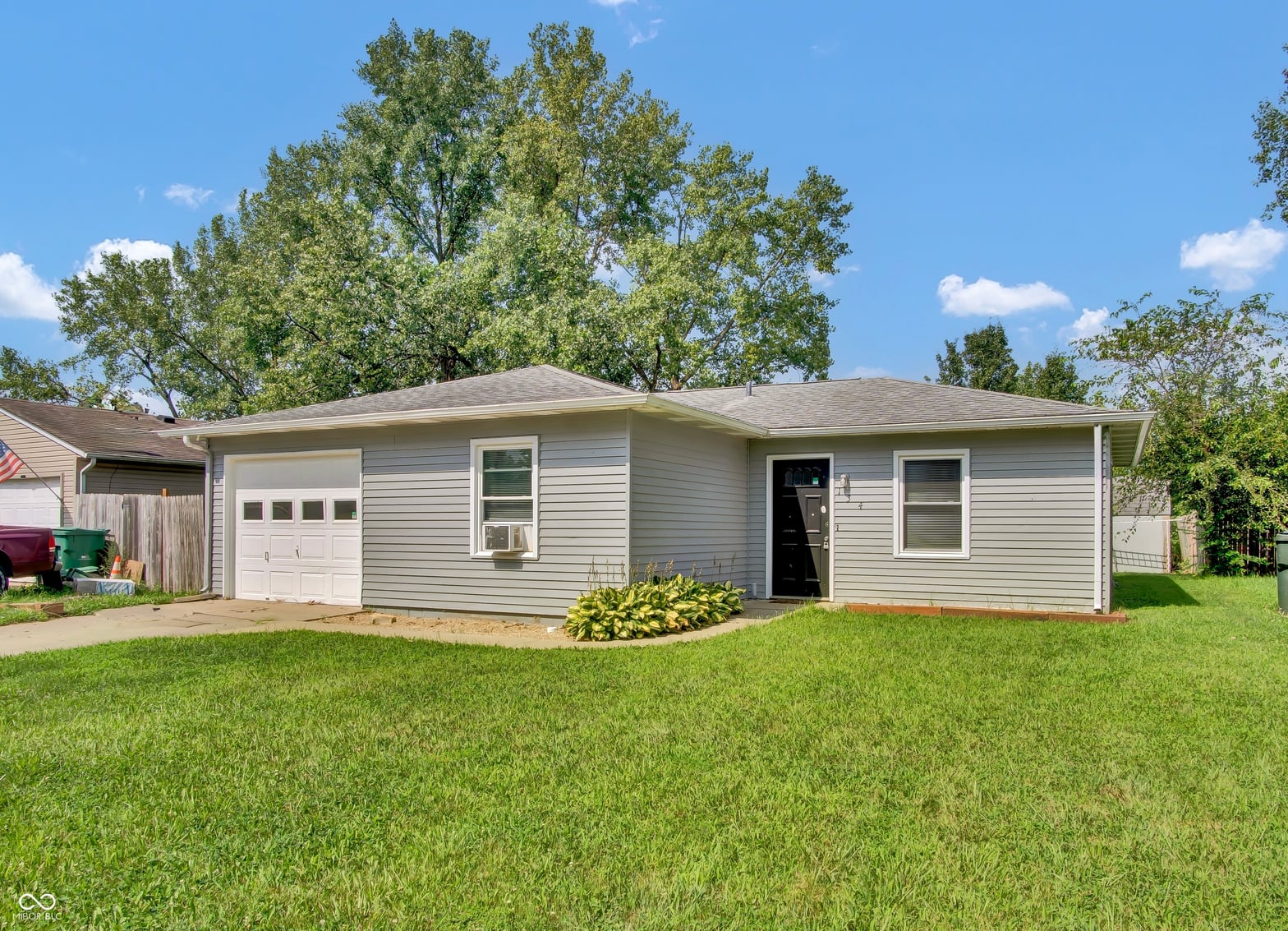 Front exterior at 134 Schaefer Drive, Hope, IN