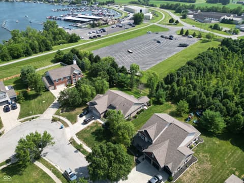 Aerial view at 20956 Waters Edge Court, Noblesville, IN