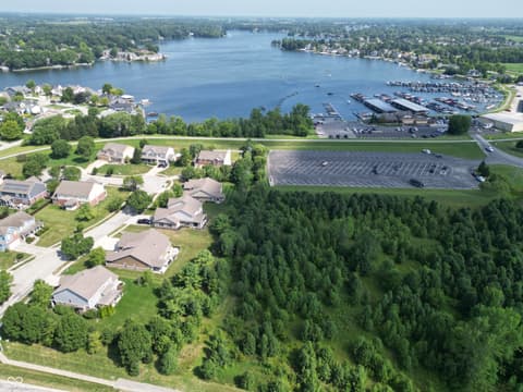 Aerial view at 20956 Waters Edge Court, Noblesville, IN
