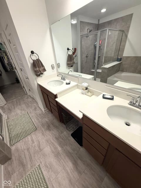 Bathroom at 13755 George Court, Camby, IN