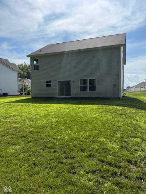 Backyard at 13755 George Court, Camby, IN