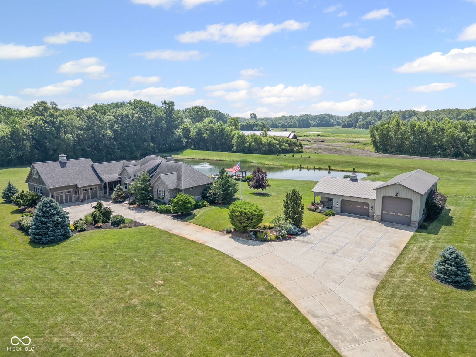 Aerial view at 2801 E 600 S, Lafayette, IN