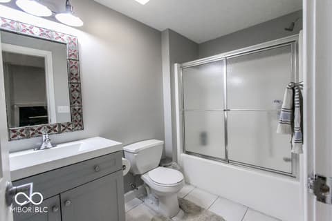 Bathroom at 7619 Oak Grove Drive, Indianapolis, IN