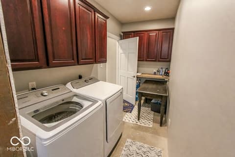 Laundry room at 7619 Oak Grove Drive, Indianapolis, IN