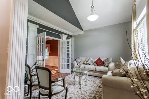 Living room at 7619 Oak Grove Drive, Indianapolis, IN