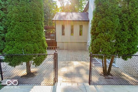 Front exterior at 7619 Oak Grove Drive, Indianapolis, IN