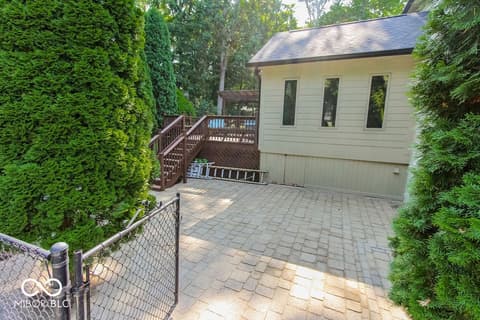 Outdoor living area at 7619 Oak Grove Drive, Indianapolis, IN