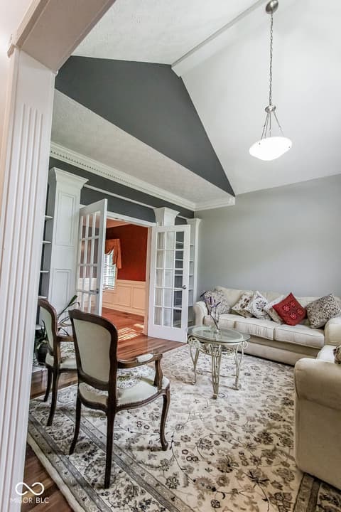 Living room at 7619 Oak Grove Drive, Indianapolis, IN