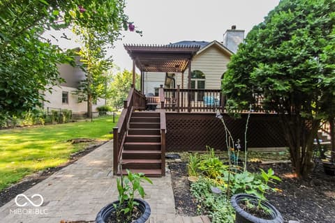 Backyard at 7619 Oak Grove Drive, Indianapolis, IN