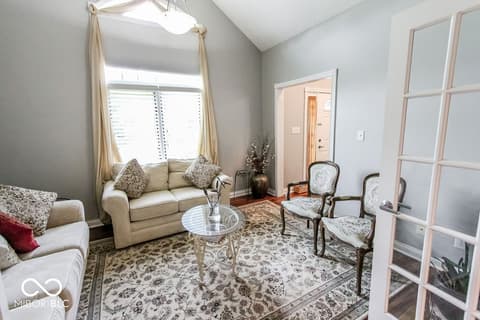 Living room at 7619 Oak Grove Drive, Indianapolis, IN