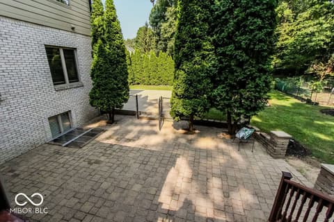 Outdoor living area at 7619 Oak Grove Drive, Indianapolis, IN