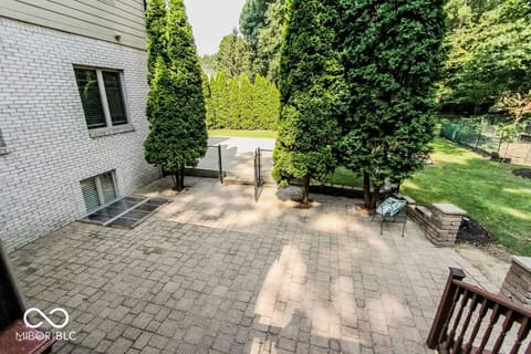 Outdoor living area at 7619 Oak Grove Drive, Indianapolis, IN