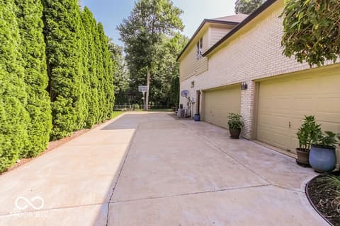 Side exterior at 7619 Oak Grove Drive, Indianapolis, IN