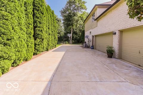 Outdoor living area at 7619 Oak Grove Drive, Indianapolis, IN