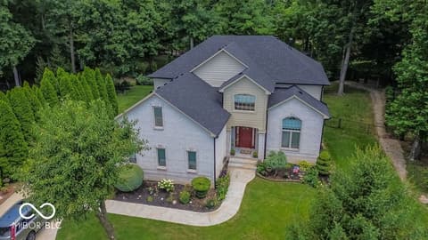 Front exterior at 7619 Oak Grove Drive, Indianapolis, IN