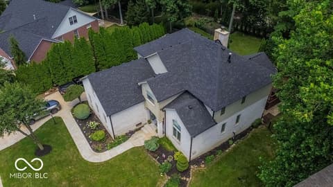 Aerial view at 7619 Oak Grove Drive, Indianapolis, IN