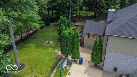 Aerial view at 7619 Oak Grove Drive, Indianapolis, IN